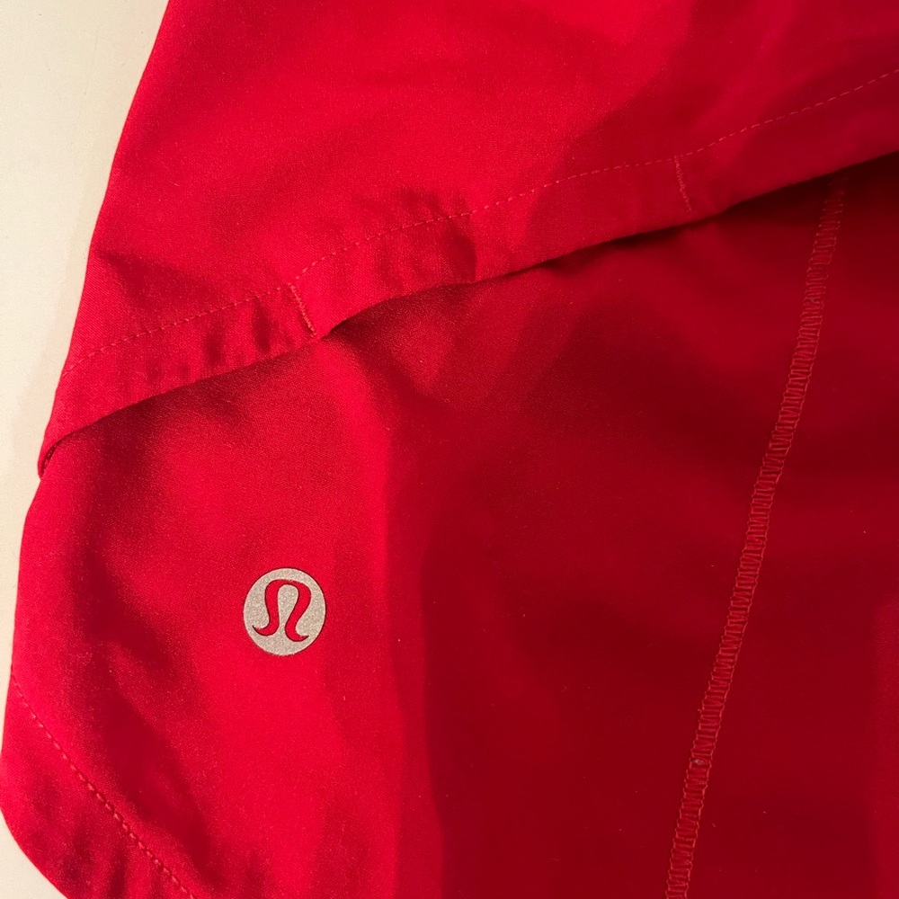Lululemon shorts size6 red no liners only worn a couple of times